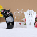 2 Packs Necklace Bust Display Holder - Jewelry Rack Neck Pendant Organizer Stand