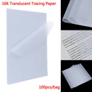 100pcs Tracing Paper Translucent Craft Copying Calligraphy Drawing Writing Sh OZ