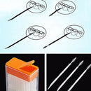 50 Pcs Plastic Toothpicks 2 Way Tooth Picks Interdental Brush Cleaners Port T3X8