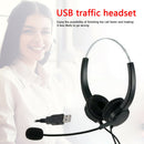 Call Center Headset USB Wired Offical Telephone Headphone with Microphone A