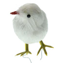Small Artificial Bird Feather Realistic Sparrow Garden Tree Ornament 15cm