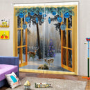 2x Blackout Insulated Window Curtains Pleated Drape Christmas Room Decor 02