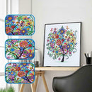 5D DIY Special Shaped Diamond Painting Color Tree Cross Stitch Embroidery
