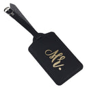 2Pcs Mr. and Mrs. Luggage Tags with Lanyard, Durable Leather ID Labels Bag fS2K4