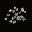 20pcs Mini Brass Plated Hinge Small Decorative Jewelry Cigar Box LJ
