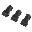 100Pcs Hook Stop Lock Safety Lockout Padlock Anti-Theft Lock Black 6 mm