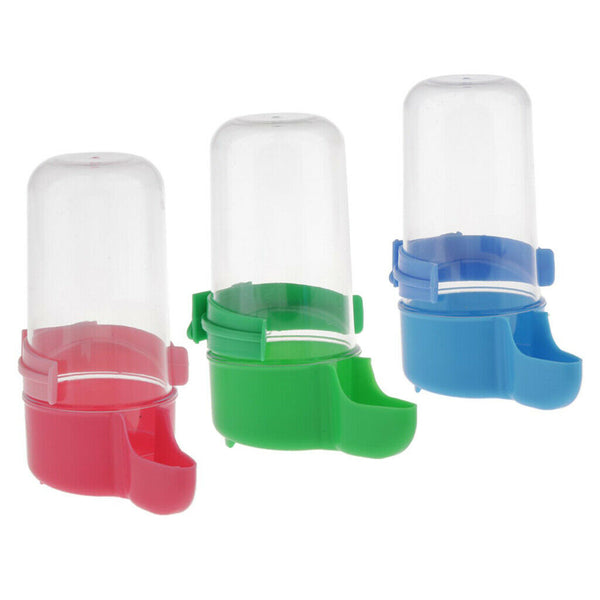 3 Pack Automatic Bird Waterer Feeder, Bird Feed Water Dispenser - Plastic Pet