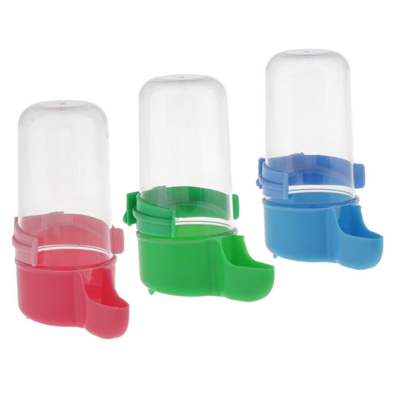 3 Pack Automatic Bird Waterer Feeder, Bird Feed Water Dispenser - Plastic Pet