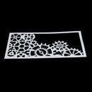 Gear Pattern Cake Stencil Fondant Baking Mold Template Decorating Tool