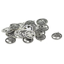 30x Alloy Round Tree Tags Pendant Charms Necklace Bracelet Jewelry Findings