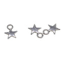 300 Pieces European Beads Alloy Five-pointed Star Beads Charms Findings