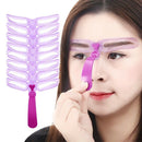 Makeup Reusable Eyebrow Stencil Eyebrow Ruler Cosmetics Eye Brow Mold Styli U9F3