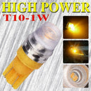 5pcs Yellow High Power T10 5730 LED Light Bulbs W5W 192 168 194 12V Y5C4 K3 C9G0