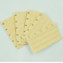 Ladies 5 Rows Hook and Eye Tape Extension Bra Strap Extender Beige 5 Pcs