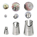 5PCS/Set Of Chrysanthemum Nozzle Icing Piping Pastry Nozzles Kitchen Cake To*SE