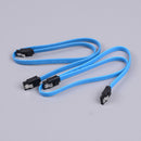 2Pcs sata 3.0 III sata3 6gb/s hdd hard drive data cable blue cord  JR