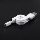 Mirco-USB A to USB 2.0 B Male Retractable Cable Data Sync Charger For Andro