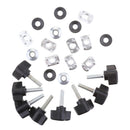 8 Pcs Thumbscrews With Rubber Washers \u0026 Nut Plate Kit For Jeep Wrangler YJ