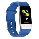 Smart Watch Blood Pressure Measurement Waterproof Fitness Tracker Blue