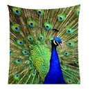 Wall Hanging Tapestry Throw Bedspread Home Dorm Backdrop Peacock 60inch