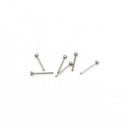 24Pcs Wholesale Mixed Crystal Stainless Steel Nose Bone Stud Ring Pierci XDE