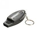 4 In 1 Thermometer Compass Magnifier Camping Whistle Outdoor Survival Helpi