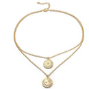 Crystal Moon Star Pendant Multilayer Women Choker Necklace Bohemian Jewelry
