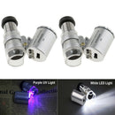 2 Pack 60X Portable Magnifier Miscroscope Jewelry Eye Loupe Magnifying Glass