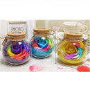 Wishing Bottle LED Romantic Bulb RGB Dimmer Lamp Rose Flower Bottle Light w