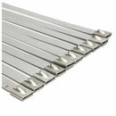 10X Stainless Steel Marine Grade Metal Cable Ties Zip Exhaust Wrap Straps D6A7
