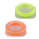 2pcs Fishing Rod Guides Fixing Line Eye Rings Wrapping Thread Orange,Yellow