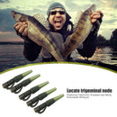 10pcs Safety Lead Clips with Tail Hair Rigs Carp Fishing Tackle Dark Green
