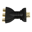 HDMI Male To 3 RGB RCA Video Audio Adapter RGB Component Connector For HDTV