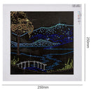 5D DIY Fluorescent Diamond Painting River View Cross Stitch Embroidery Kits