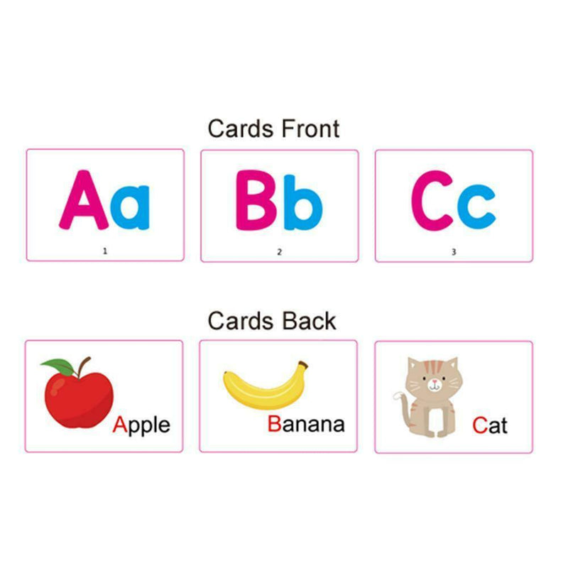Alphabet Cards A-Z Kids Toddlers Preschool Early Learning Resource Sen New