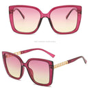 2x Square Fashion Cat Eye Sunglasses Oversized Summer Designer Sun Glasses
