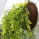 Artificial Flowers Wall Mounted Basket Wall hanging plant pots Wicker Wall  Q1R5