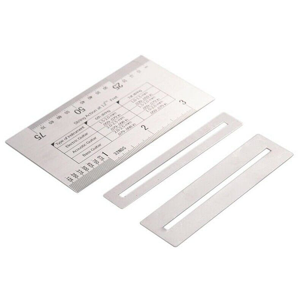 Guitar Measuring Tools Guitar String Height Gauge+Fret Polishing Protector