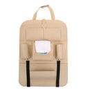Auto Car Seat Back Multi-Pocket Storage Bag Organizer Holder Accessory Beige OZ