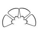 4Pcs Durable Bumper Guards Black DIY for UDIRC U47 HD WIFI FPV Drone U47-05