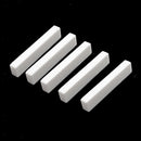 5 Pcs Unslotted Bridge Saddles Nuts Guitar Replacement Parts 52x6x9.5mm