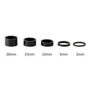 5pcs/set 28.6mm Carbon Fiber Washers MTB Bike Bicycle Headset Stem Spacers