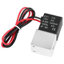 1 Pcs 1/8 inch 2 Way Electric Valve Normally Closed Pneumatic Aluminum Elec