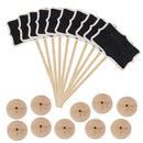 10x Mini Blackboard Chalkboard Rectangle + Angle Wedding Table Number SiVN J  JR