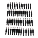50pcs 5.5 mm x 2.5 mm Center Pin Male Solder DC Power Plug Connector Adapter
