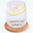 Cork Coasters with Lip for Drinks Absorbent Thick Rustic Saucer with Holder