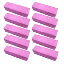 10 Pcs Pink Buffer Buffing Sanding Block File Manicure Pedicure For Nail Ar Y4C6