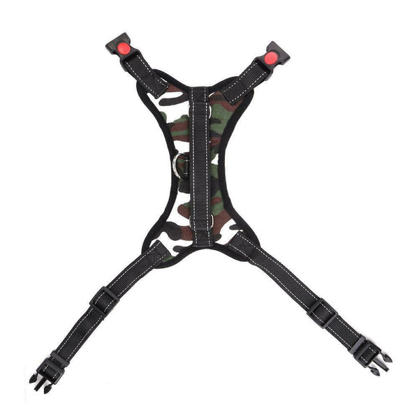 Adjustable Nylon Dogs Harness Vest Puppy Chest Strap Pet Supply (White)L A#S