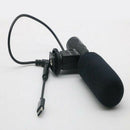 Stereo DSLR Camera Condenser Microphone Mic 3.5mm Jack With 3.5mm to Type-C
