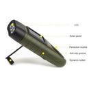 Exquisite 3LED Flashlight Rechargeable Solar Power Hand Crank Dynamo for Camping
